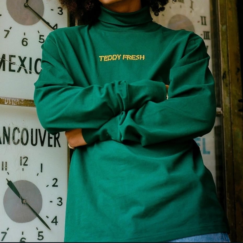 Teddy Fresh Forest Green Turtleneck Size 3X